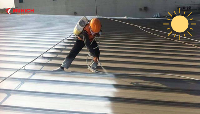 Sơn chống nóng ứng dụng cho công trình lợp mái tôn