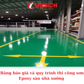 Thi công sơn Epoxy cho sàn nhà xưởng