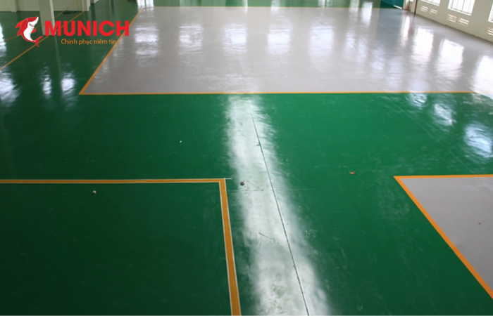 Mặt sàn nhà xưởng sơn Epoxy gốc dầu