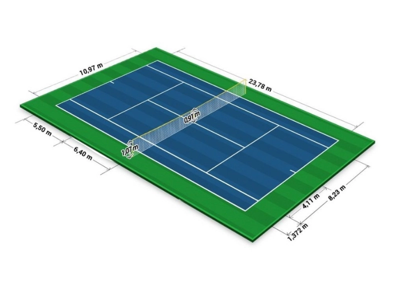 so-sanh-san-cau-long-san-pickleball-va-san-tennis