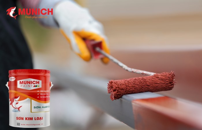 Ứng dụng của sơn trên bề mặt kim loại
