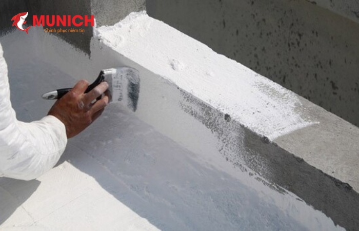 Sử dụng keo chống thấm dạng lỏng