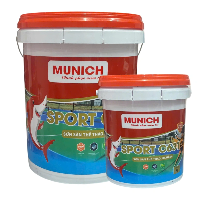 Munich Sport C631 - Sơn sàn thể thao đa năng, sơn sân pickleball - Ảnh 2