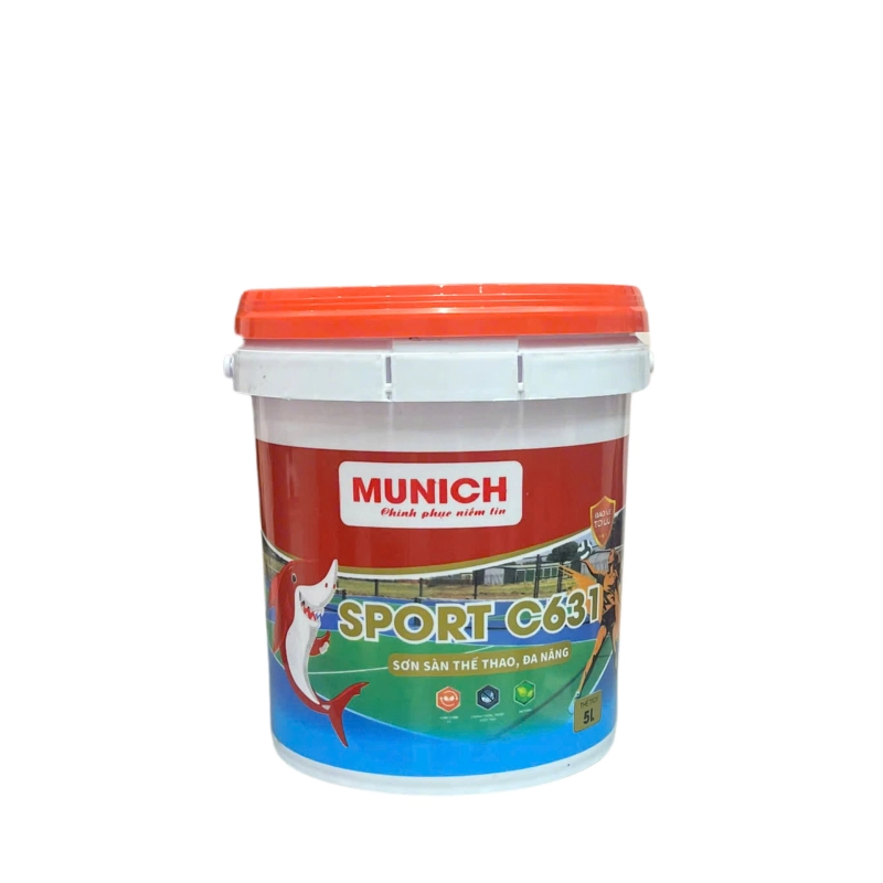 Munich Sport C631 - Sơn sàn thể thao đa năng, sơn sân pickleball - Ảnh 5